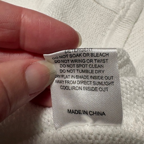 Sabo collared cardigan sweater - white - size medium / 6 - Picture 6 of 7